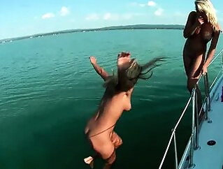 Crazy hard sex on the boat blowjob german hd videos