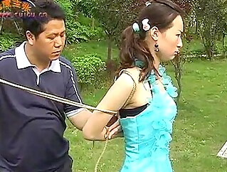 Chinese Girls In Outdoor Bondage asian bdsm bondage