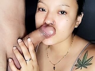 cock and milk in my mouth amateur asian blowjob